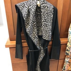 Nice black acrylic / wool jacket .